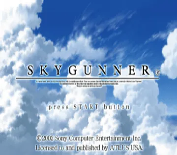 Sky Gunner screen shot title